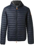 Save The Duck Hooded Puffer Jacket, Men's, Size: Xl, Blue, Nylon/polyester