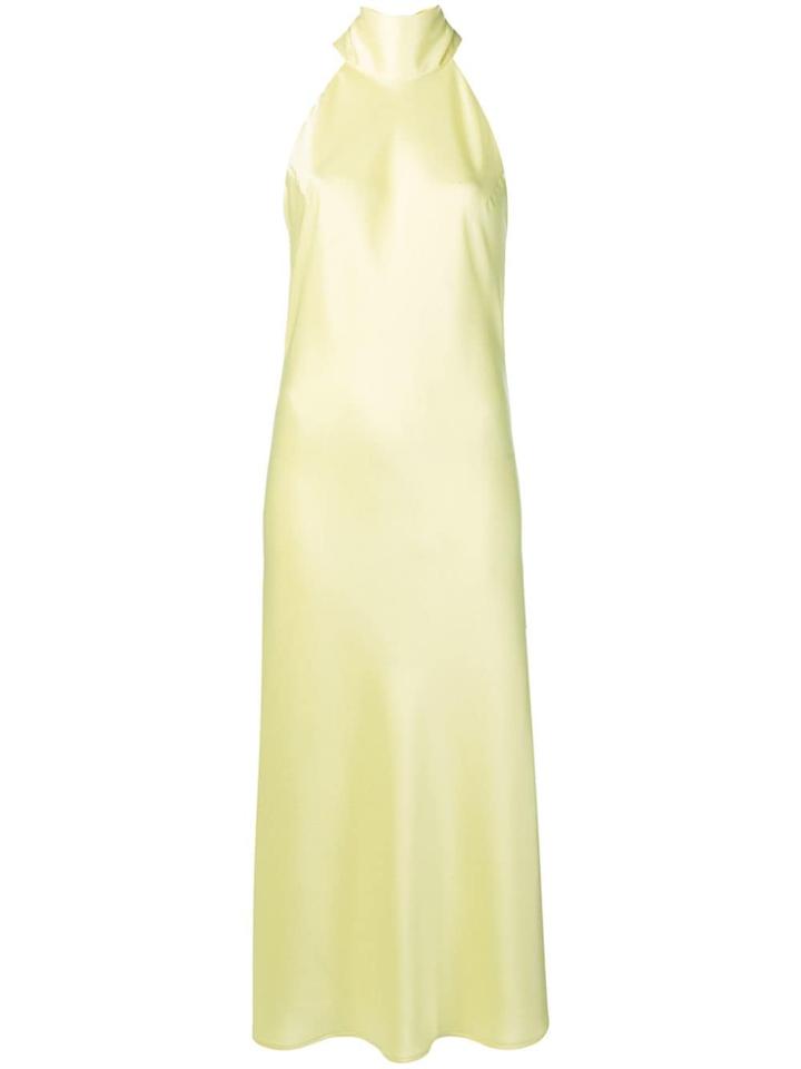 Galvan Cropped Sienna Dress - Yellow