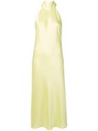 Galvan Cropped Sienna Dress - Yellow