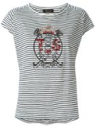 Twin-set Embellished Logo Striped T-shirt