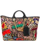 Dolce & Gabbana Queen Leopard Tote Bag - Brown