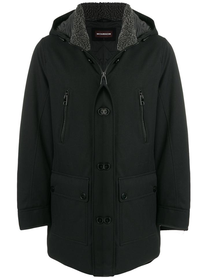 Michael Kors Hooded Coat - Black