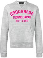 Dsquared2 Logo Appliqué Sweatshirt, Men's, Size: Medium, Grey, Cotton