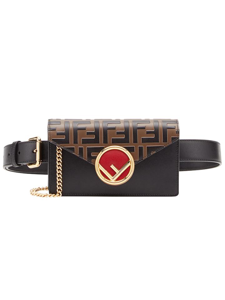 Fendi Ff Logo Belt Bag - Black