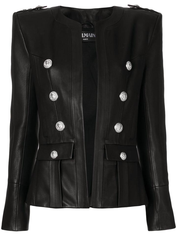 Balmain Button Detail Jacket - Black