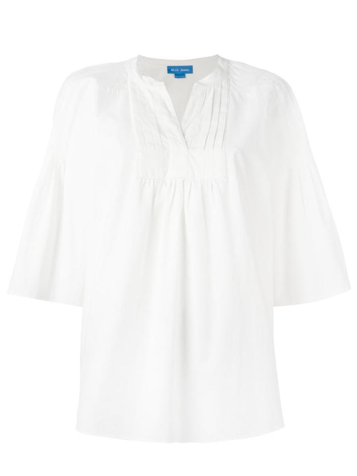 Mih Jeans 'may' Wide Sleeve Blouse, Women's, Size: Large, White, Cotton