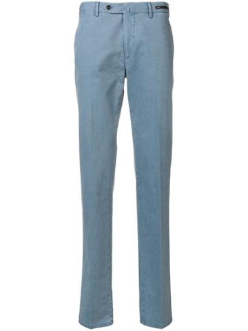 Pt01 Denim Tailored Trousers - Blue