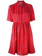 P.a.r.o.s.h. - Star Print Dress - Women - Silk - M, Women's, Red, Silk