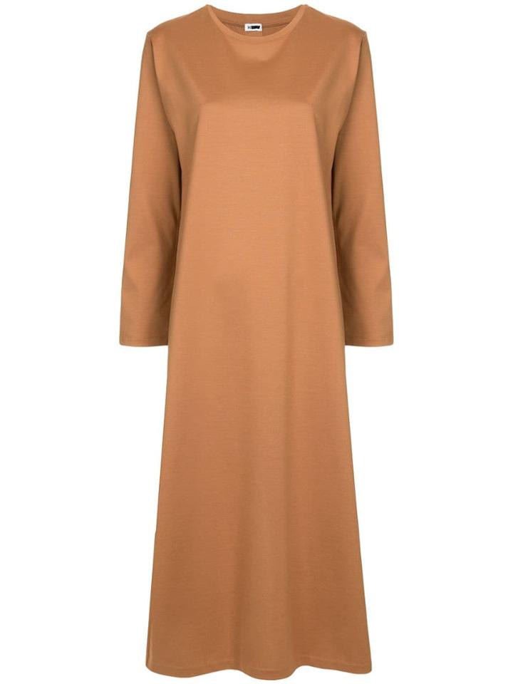 H Beauty & Youth Loose Fitting Midi Dress - Brown