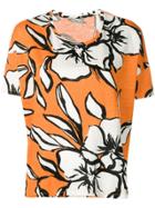 Majestic Filatures Floral Print T-shirt - Orange