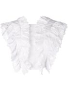 Alberta Ferretti Cropped Blouse - White