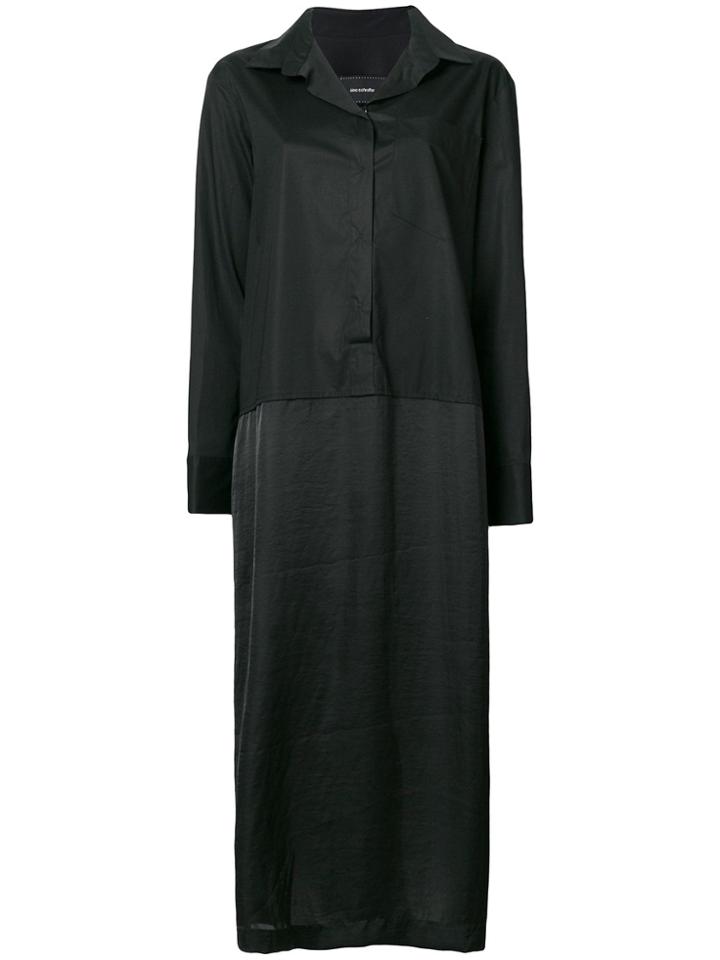 Irina Schrotter Long Fluid Shirt - Black