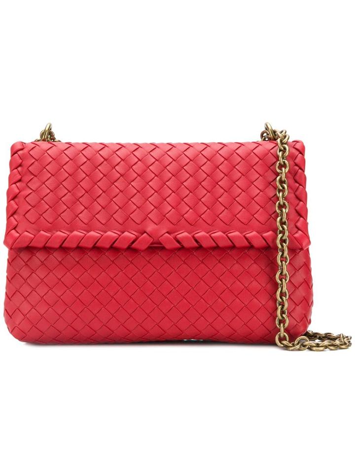 Bottega Veneta Olympia Bag - Red