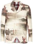Comme Des Garçons Homme Plus Golf Course Print Blazer
