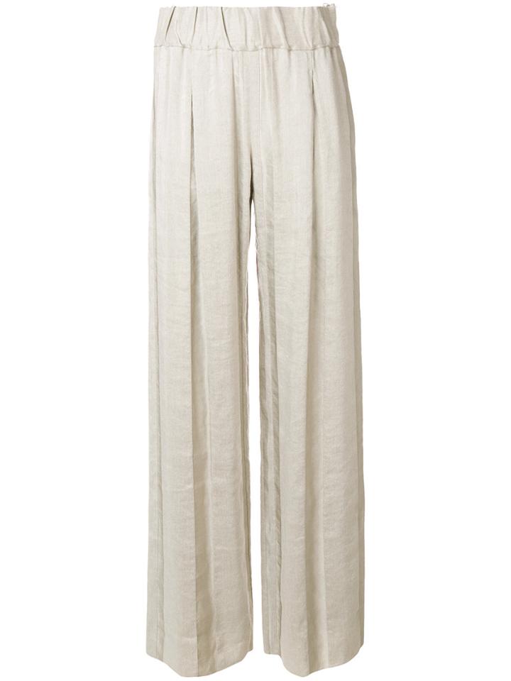 Giorgio Armani Palazzo Pants - Nude & Neutrals