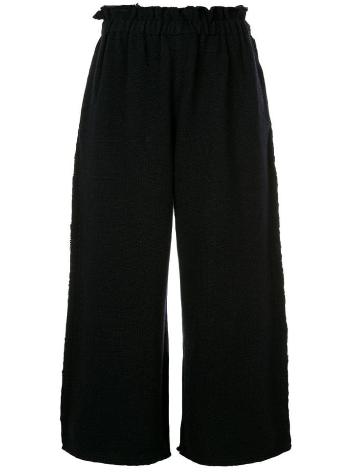 Comme Des Garçons Pre-owned Baggy Knitted Trousers - Blue