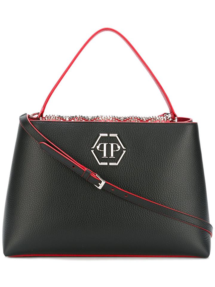 Philipp Plein 'war' Tote Bag, Women's, Black, Leather