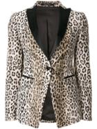 Tagliatore Leopard Pattern Blazer - Brown