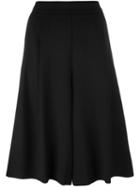 P.a.r.o.s.h. Wide-leg Culottes, Women's, Size: Small, Black, Spandex/elastane/virgin Wool