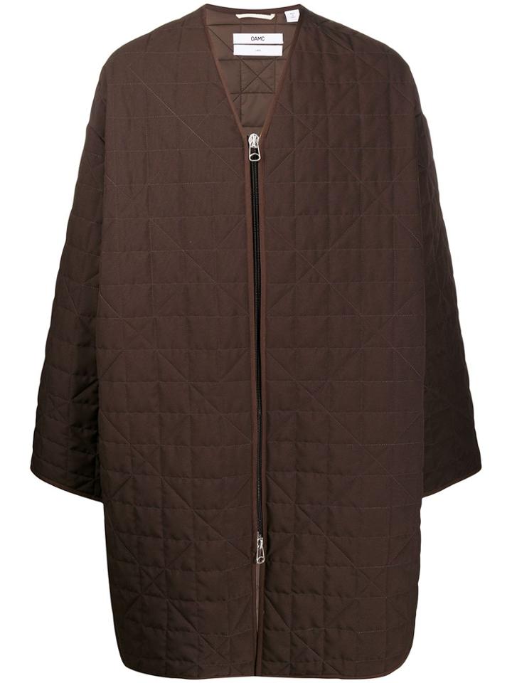 Oamc Oversized Coat - Brown