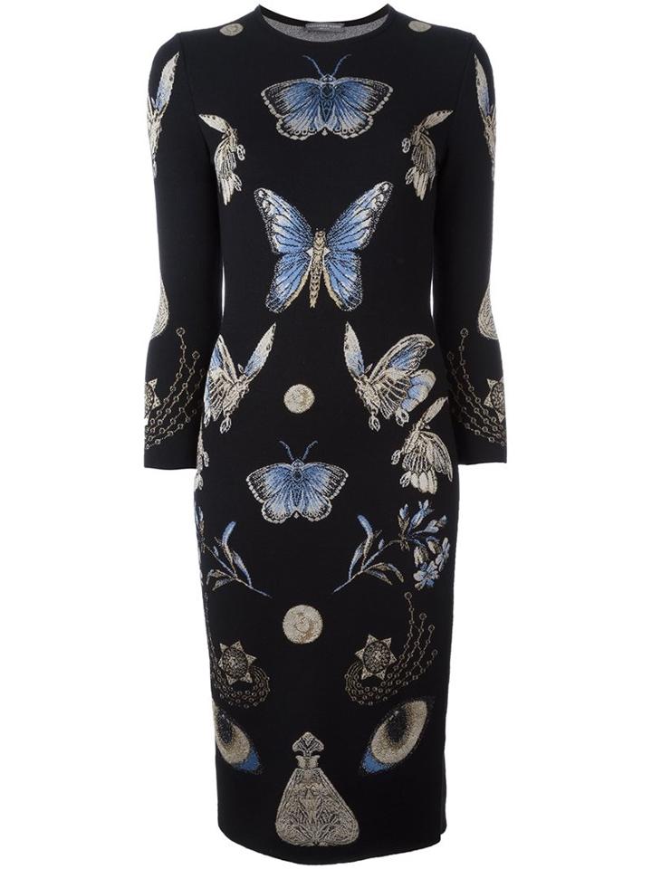 Alexander Mcqueen 'obsession' Pencil Dress