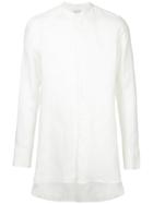 Sartorial Monk Mandarin Collar Shirt - White