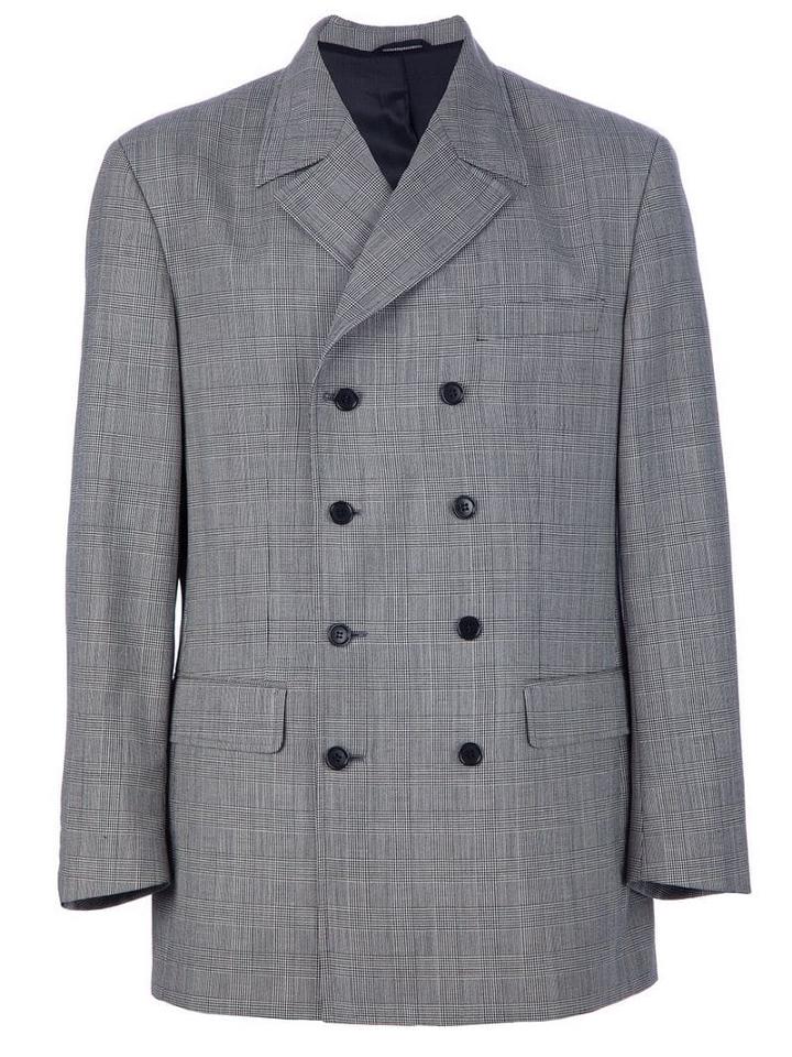 Moschino Pre-owned Checked Blazer - Black