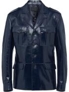 Prada Lux Calf Leather Jacket - Blue