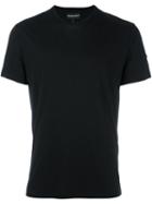 Emporio Armani Plain T-shirt, Men's, Size: Medium, Black, Cotton