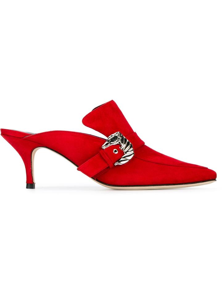 Dorateymur Cabriolet Mules - Red