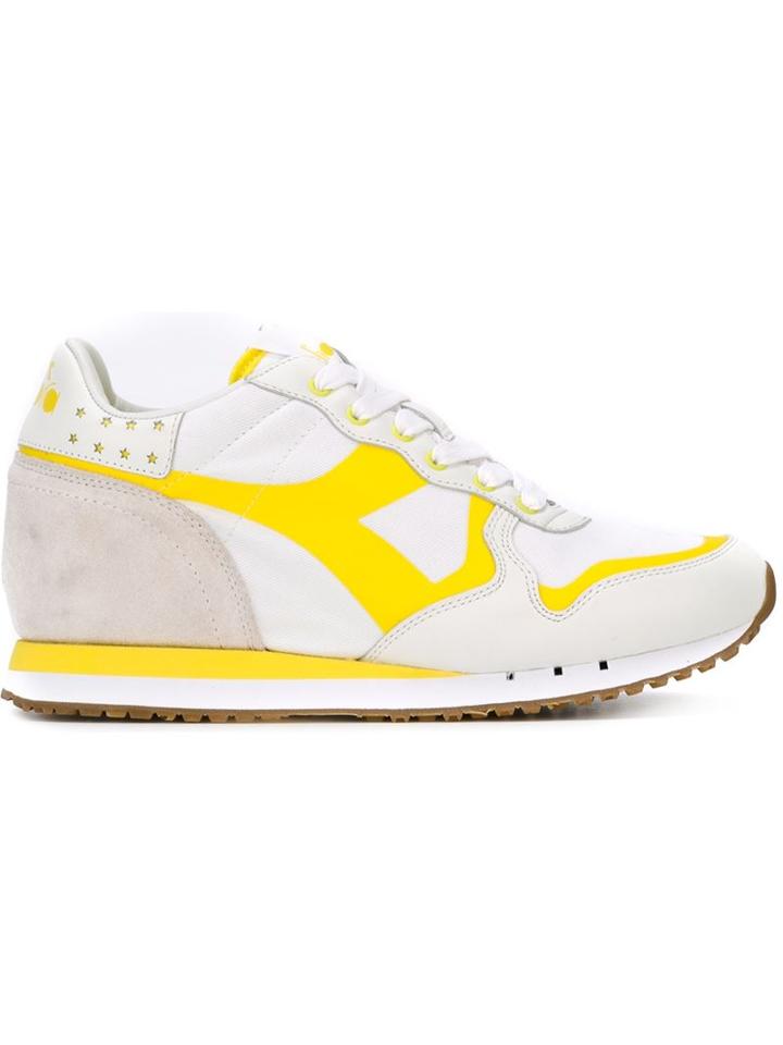 Diadora Trident Sneakers, Women's, Size: 36, White, Rubber/leather/cotton