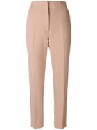 Msgm Cropped Tailored Trousers - Nude & Neutrals
