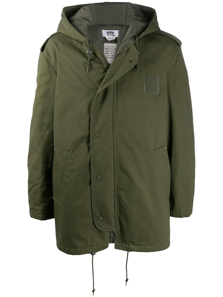 Junya Watanabe Man Hooded Parka Coat - Green