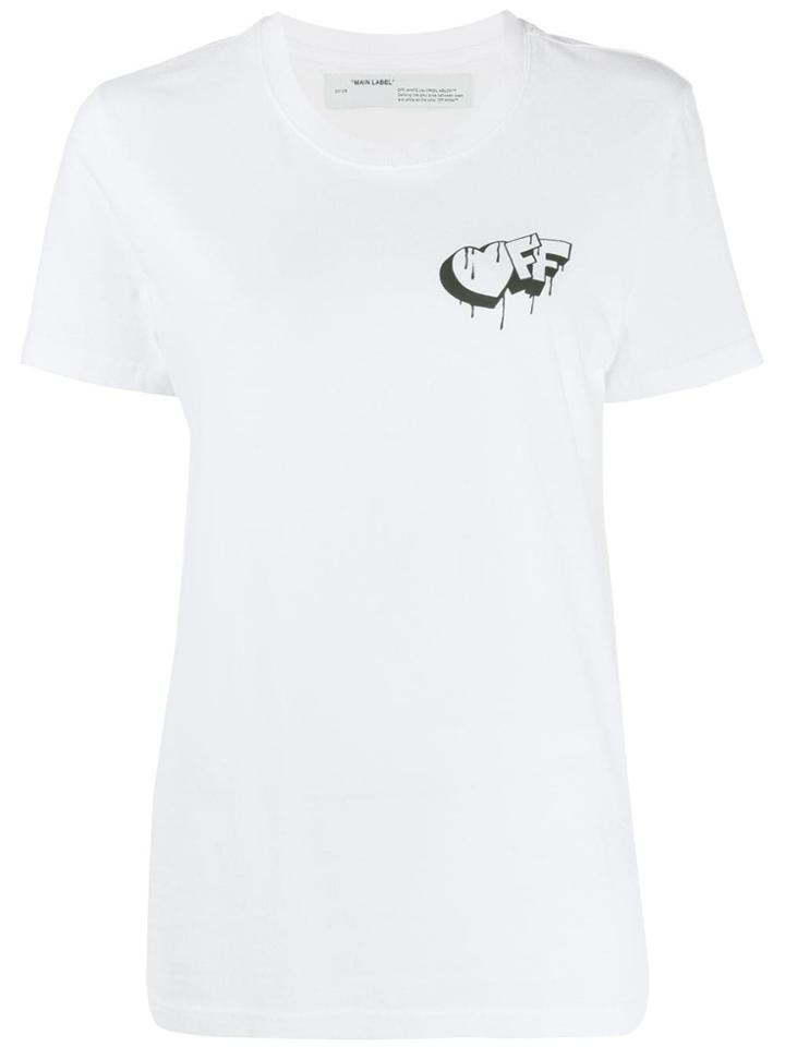 Off-white Dripping Logo T-shirt