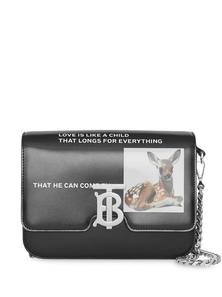 Burberry Small Montage Print Tb Bag - Black