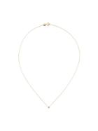 Wouters & Hendrix Gold Single Champagne Diamond Short Necklace - Pink