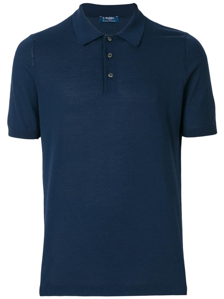 Barba Slim Fit Polo Shirt - Blue