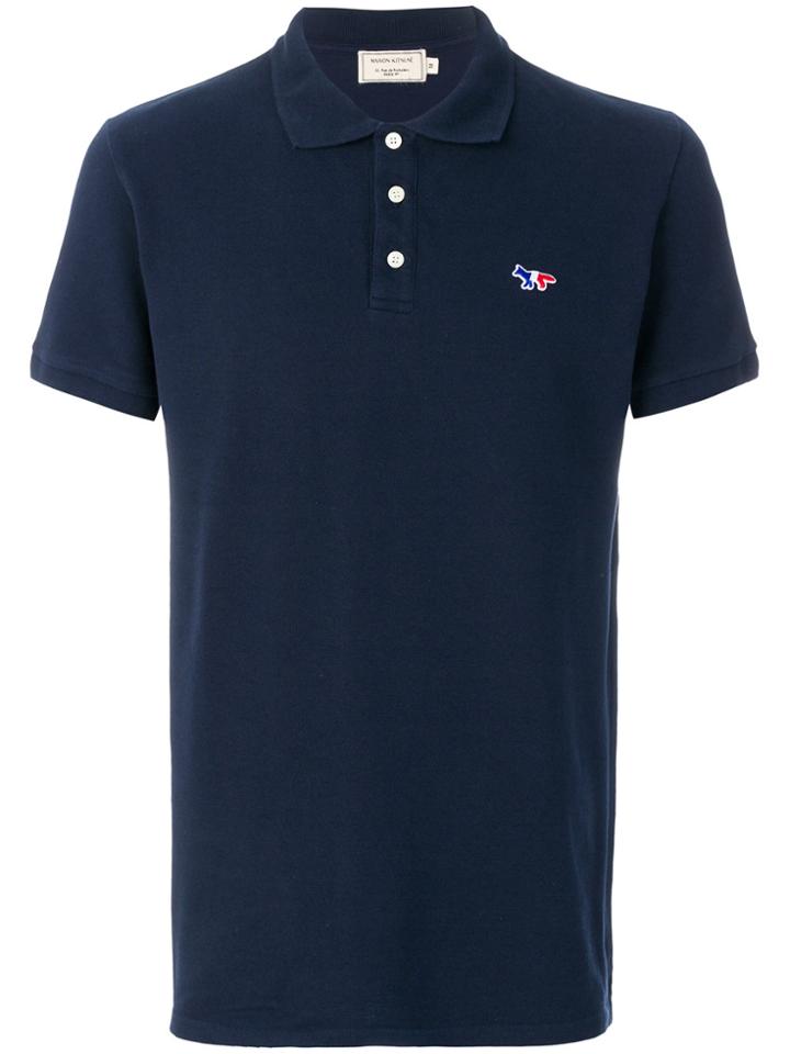Maison Kitsuné Logo Polo Shirt - Blue