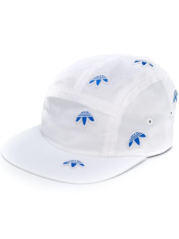 Adidas Originals By Alexander Wang Embroidered Trefoil Cap - White