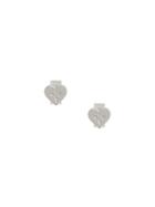 Meadowlark Diamond Heart Stud Earrings - Metallic