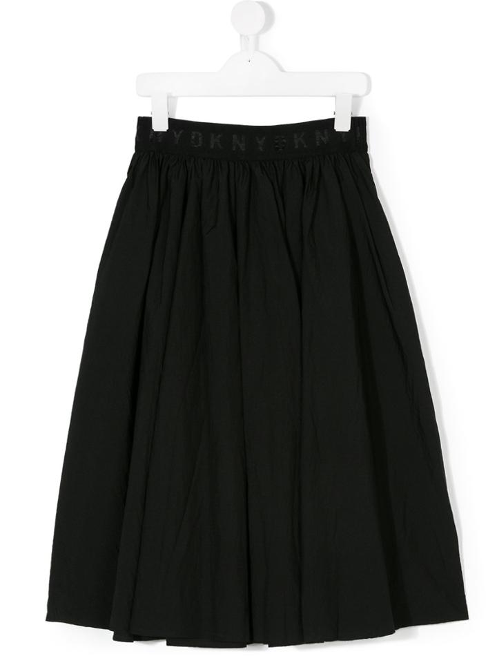 Dkny Kids Logo Waistband Skirt - Black