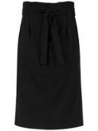 Tufi Duek Belted Midi Skirt - Black