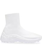 Miu Miu Tech-knit Sock Sneakers - White