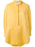 Henrik Vibskov - Beatle Shirt - Women - Silk/cotton - Xs, Yellow/orange, Silk/cotton