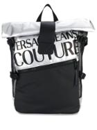 Versace Jeans Couture Printed Logo Backpack - Metallic