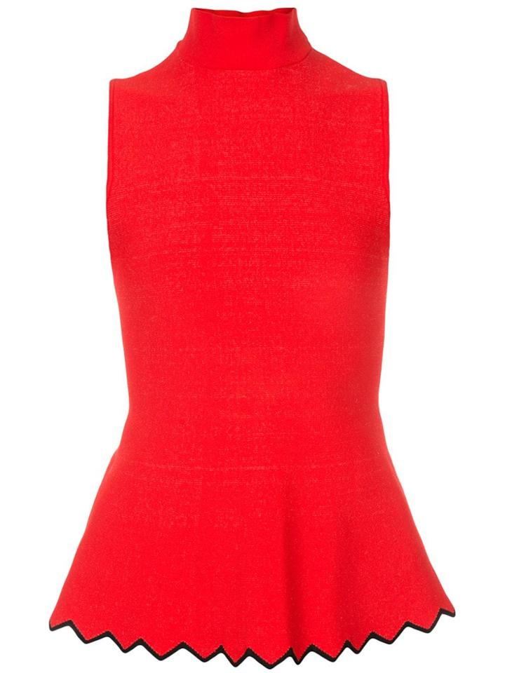 Proenza Schouler Silk Cashmere Knit Polo - Orange