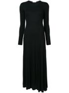 The Row Asymmetric Hem Fitted Dress - Black