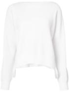 Helmut Lang - Essential Pullover - Women - Cotton/cashmere/wool - Xs, Nude/neutrals, Cotton/cashmere/wool