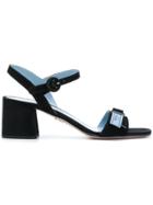 Prada Block Heel Sandals - Black