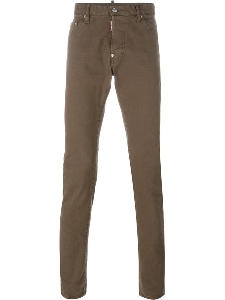 Dsquared2 Cool Guy Jeans, Men's, Size: 46, Brown, Cotton/spandex/elastane